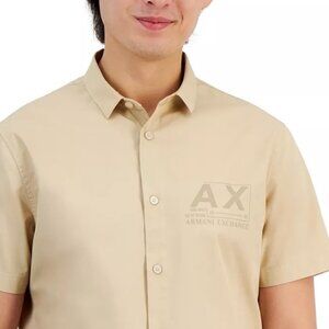 Armani Exchange Men's Sun-Faded Logo Shirt, Size: Medium, LIMITED-EDITION! NEW!